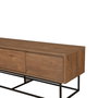 Hanah Home Milo 140 Soporte para TV Nogal y Negro